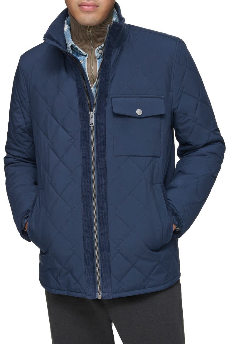 Amberg Water Resistant Jacket, Main, color, INK