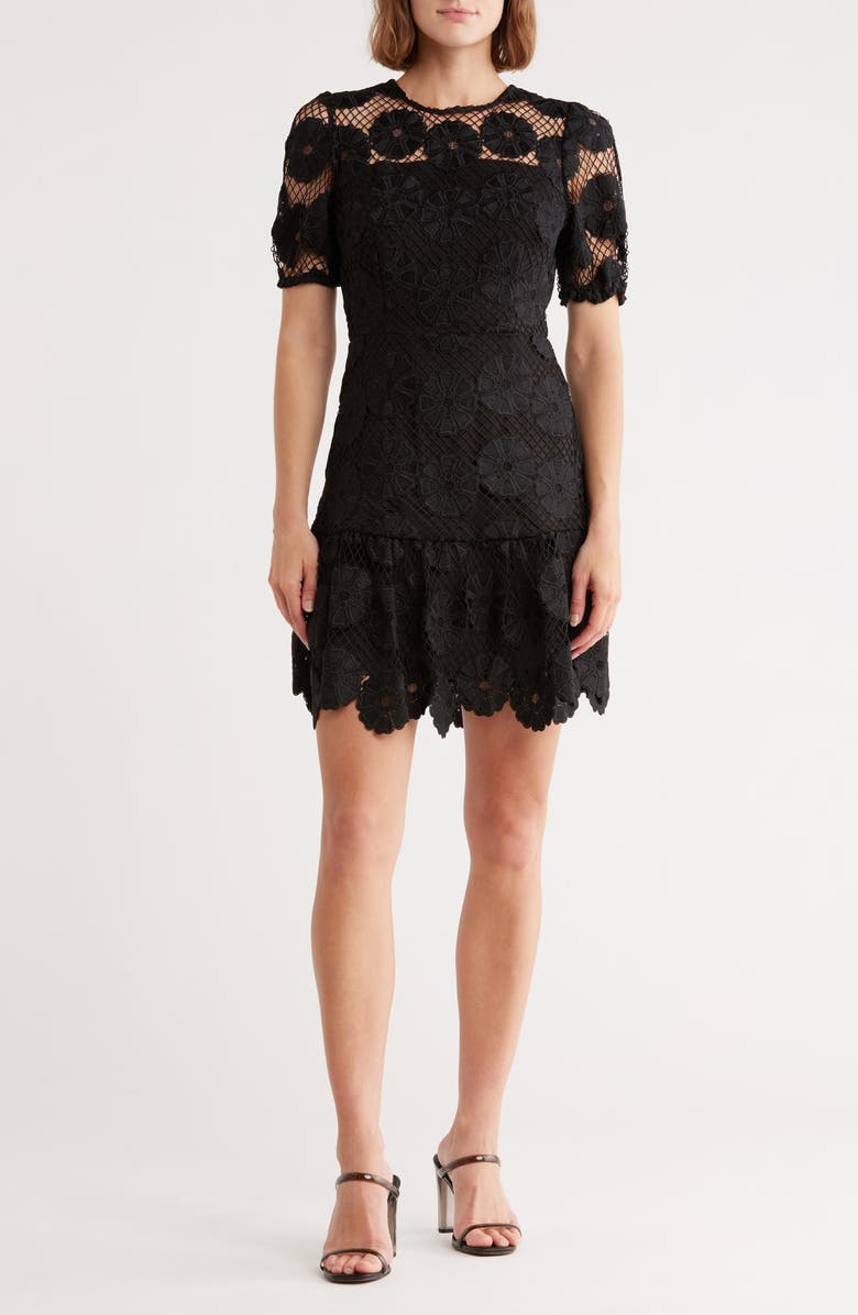 green emerald velvet dress Nellie Lace Dress