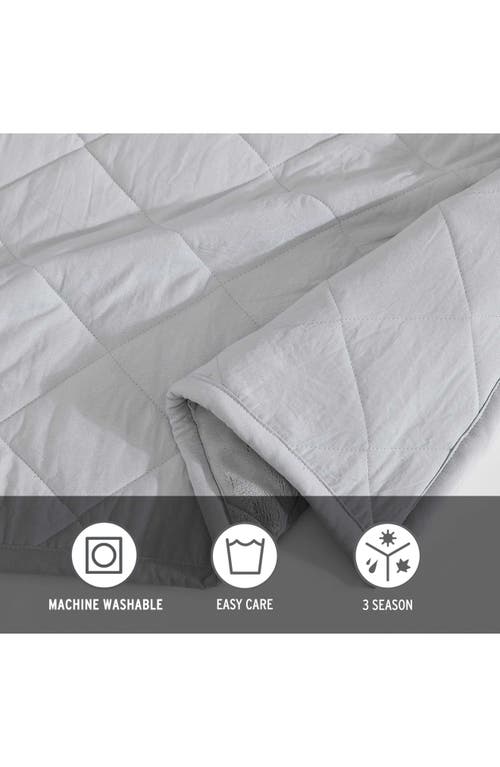 Eddie Bauer Classic Soft Solid Blanket In Grey