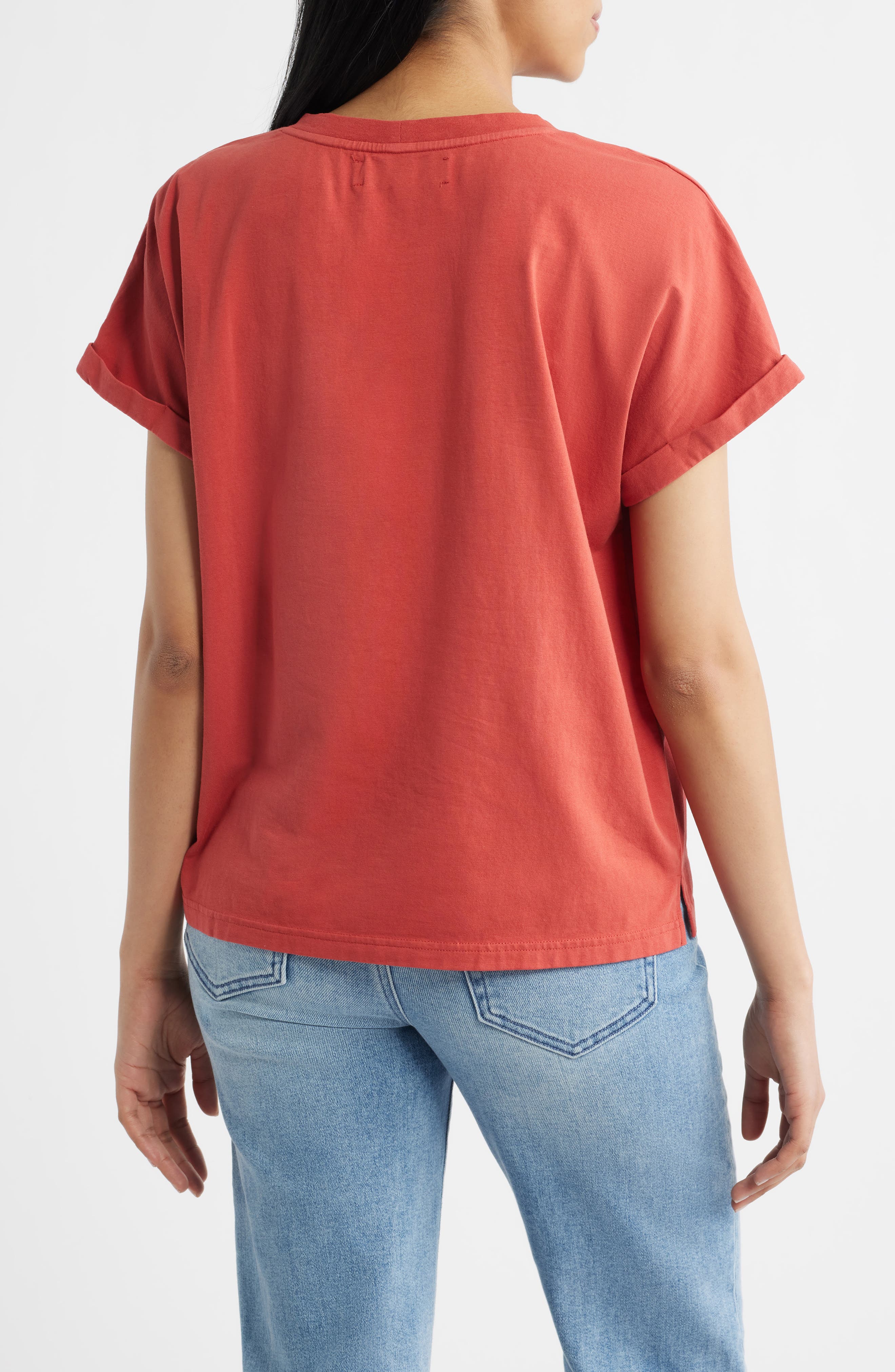 Cuffed Stretch Cotton Graphic T-Shirt - image 2