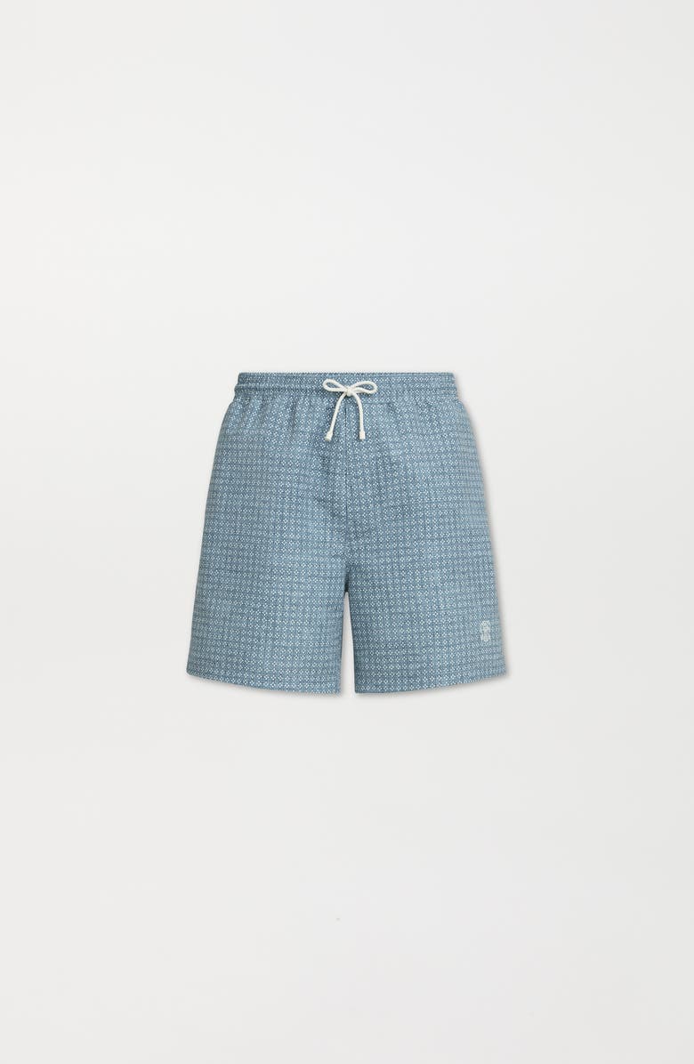 Brunello Cucinelli Nylon swim shorts, Alternate, color, Slate