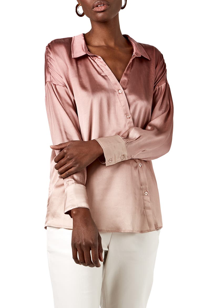 Tramonto Blouse, Main, color, MAUVE