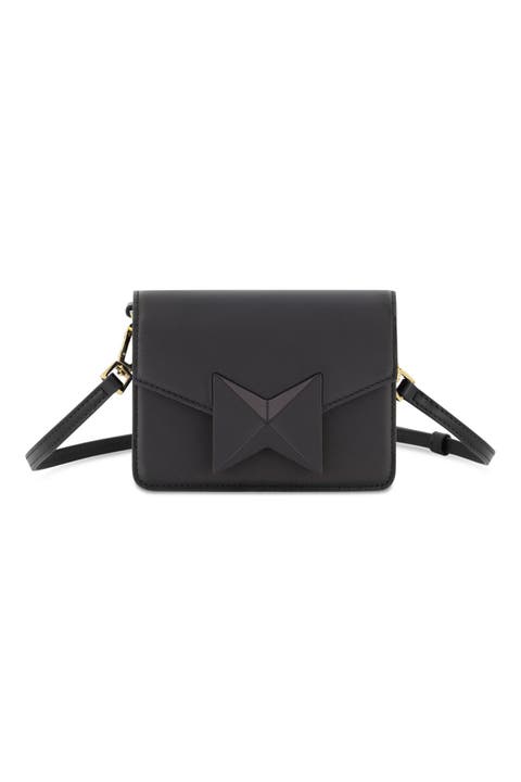 Mini Leather Gold Strap Crossbody Bag