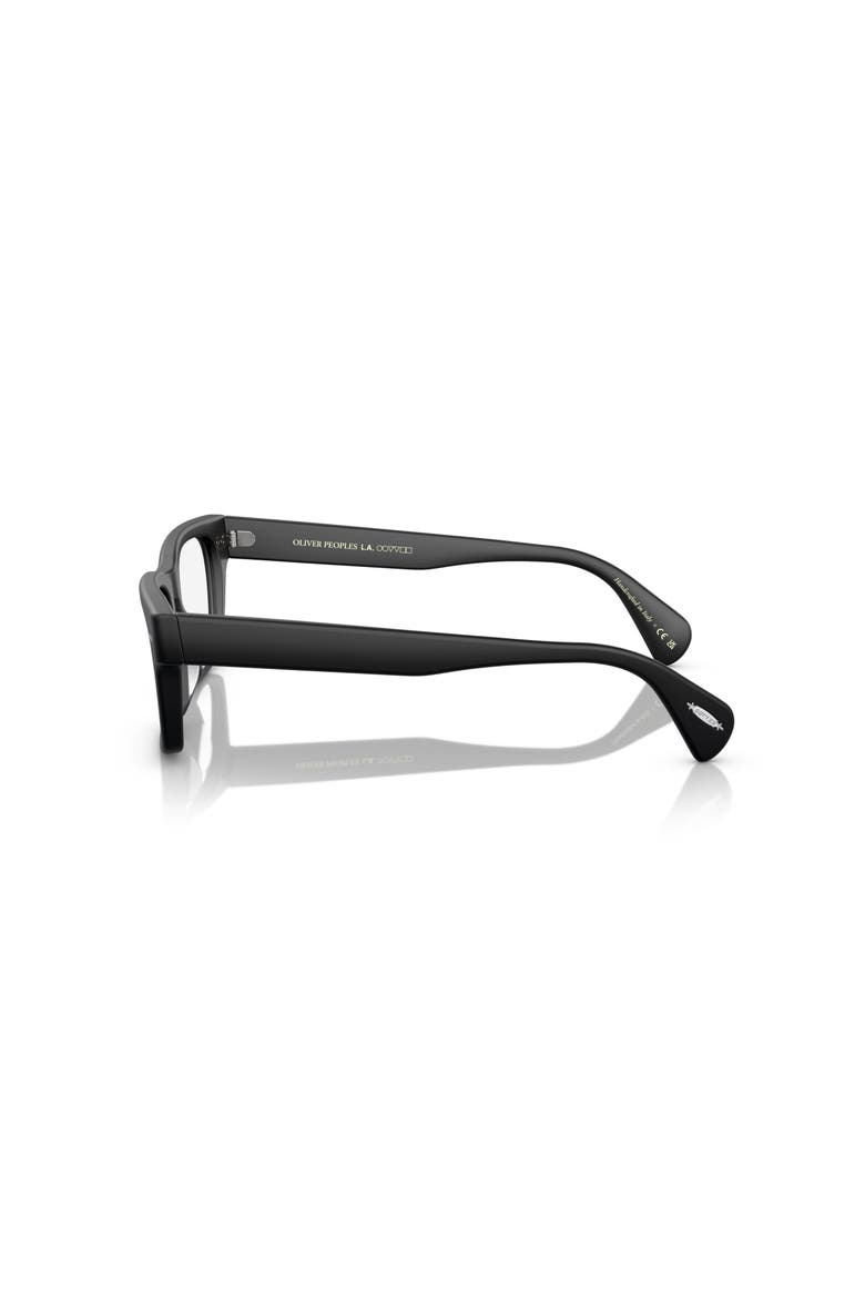 51mm Square optical glasses, Alternate, color, Black