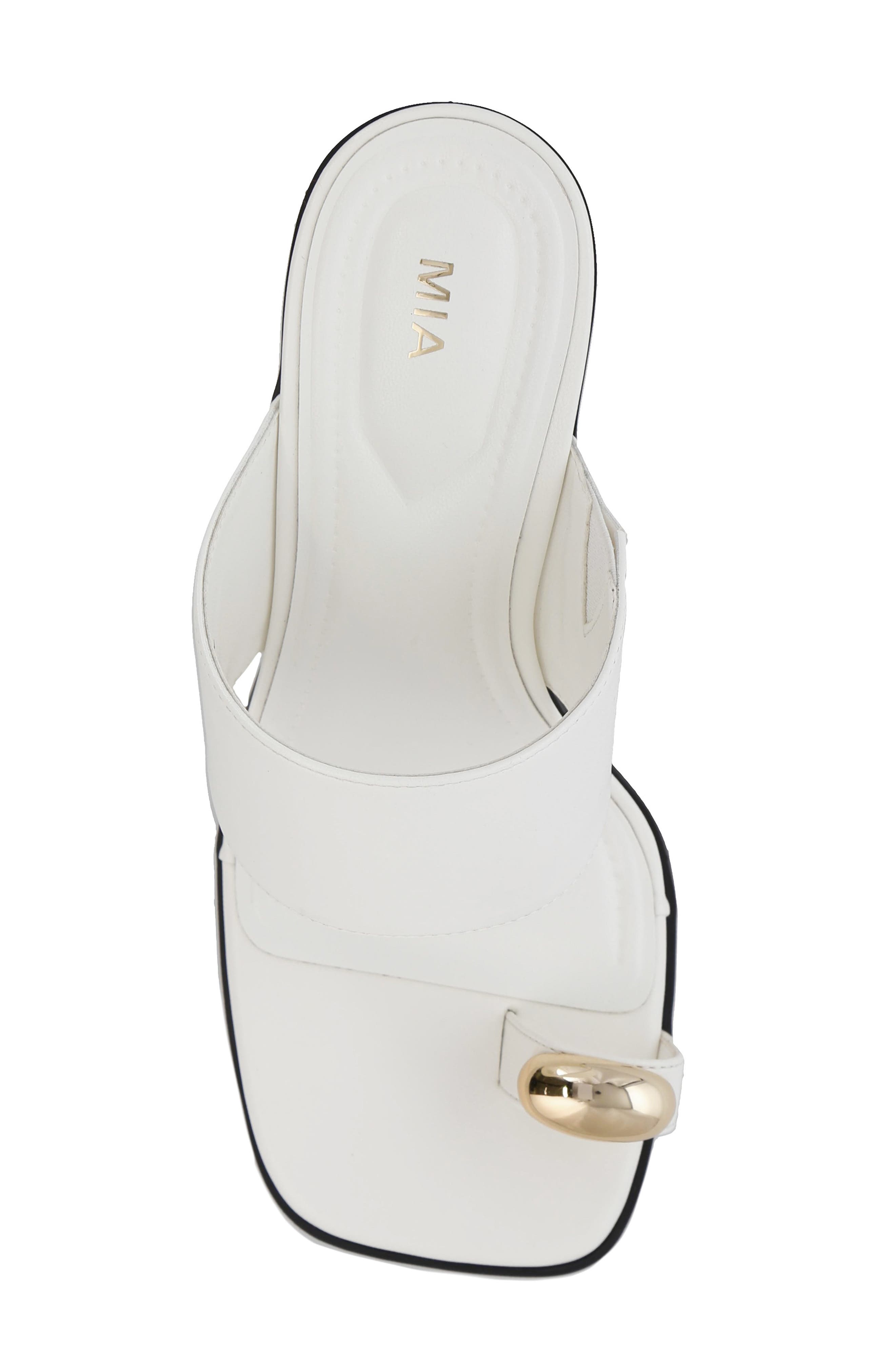 MIA Fawn Toe Loop Sandal, Alternate, color, White