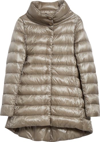 Herno Amelia Water Resistant High-Low Down Jacket | Nordstrom