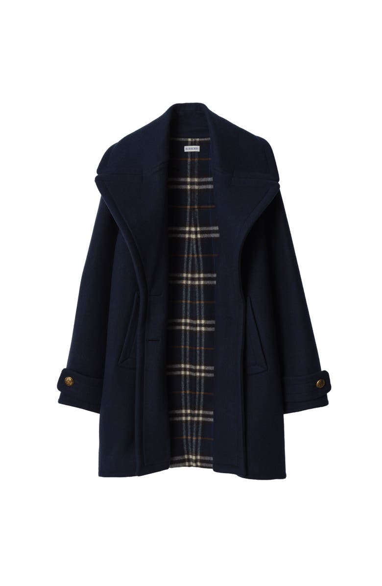 Burberry Wool Coat, Alternate, color, Pilot Blue