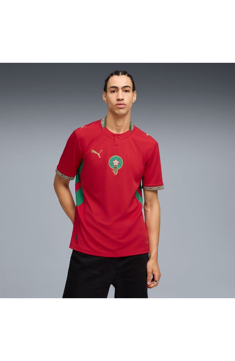 PUMA Men's Puma  Red Morocco National Team 2026 Home Replica Jersey, Main, color, Red
