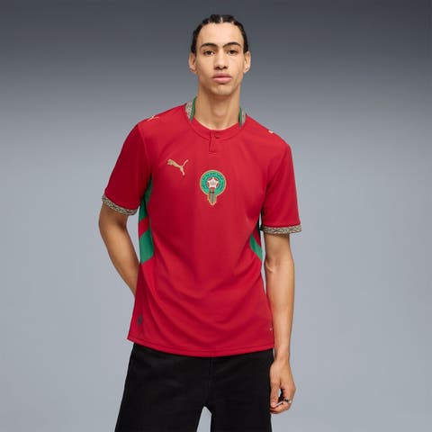 Men's Puma  Red Morocco National Team 2026 Home Replica Jersey