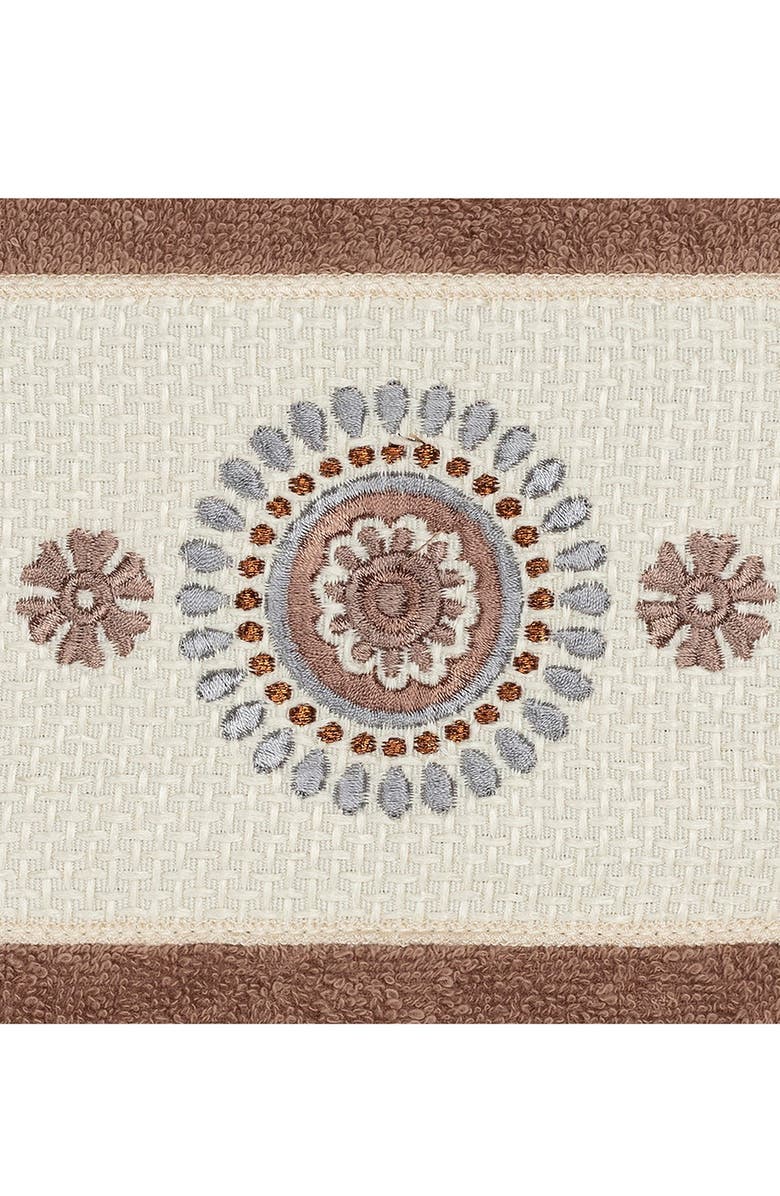 Linum Home Textiles Isabell 3-Piece Embellished Towel Set - Latte, Alternate, color, Latte