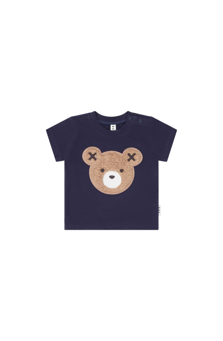 Huxbaby Furry Huxbear Navy Tee, Main, color, Navy