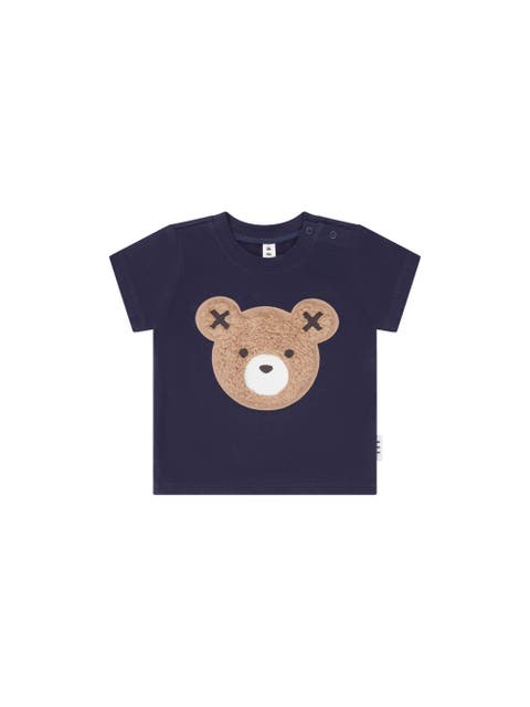 Furry Huxbear Navy Tee (Toddler, Little Kid, Big Kid)