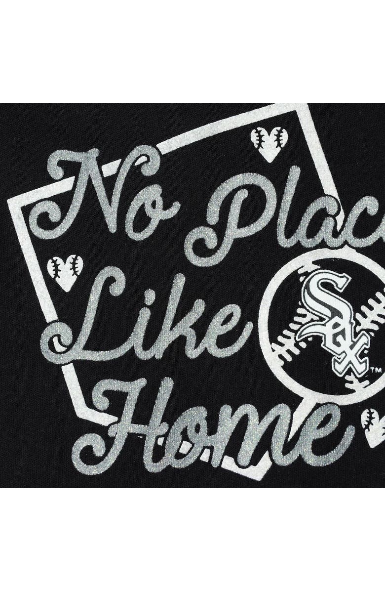 Outerstuff Girls Newborn & Infant Black/Heathered Gray Chicago White Sox Outfielder Bodysuit & Skirt Set, Alternate, color, 