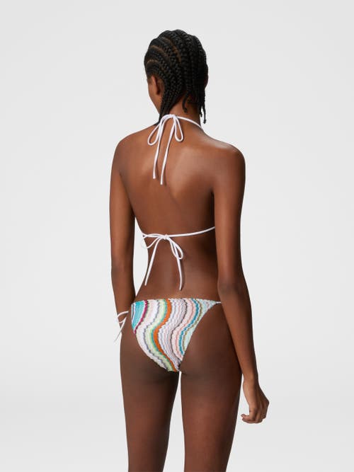 MISSONI MISSONI TRIANGLE BIKINI WITH LAMÉ WAVE MOTIF