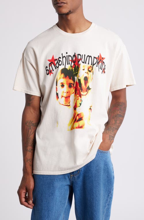 Merch Traffic Smashing Pumkins Siamese Dream Cotton Graphic T-Shirt in Natural Pigment Dye 