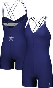 KADYLUXE Women's Navy Dallas Cowboys Diana V-Neck Romper