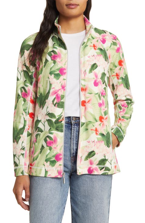 Aruba Legacy Blooms Front Zip Sweatshirt