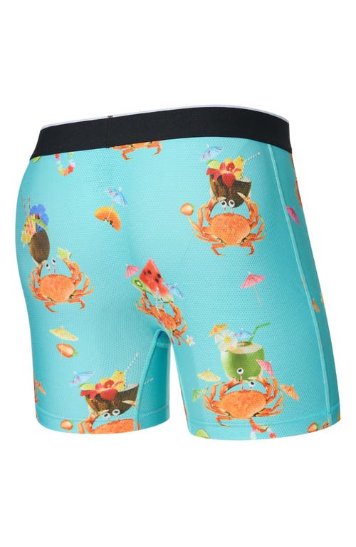 Saxx Volt Mesh Boxer Briefs In Crab Cocktail-turquoise