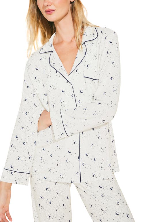 Eberjey Sleep Chic Jersey Knit Pajamas In Multi