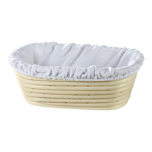 Frieling Oval Brotform Liner, 100% Cotton In White