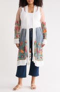 Forgotten Grace Floral Embroidered Mesh Duster