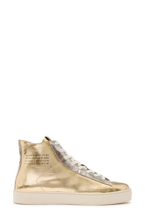 Allsaints Tana Metallic High Top Sneaker
