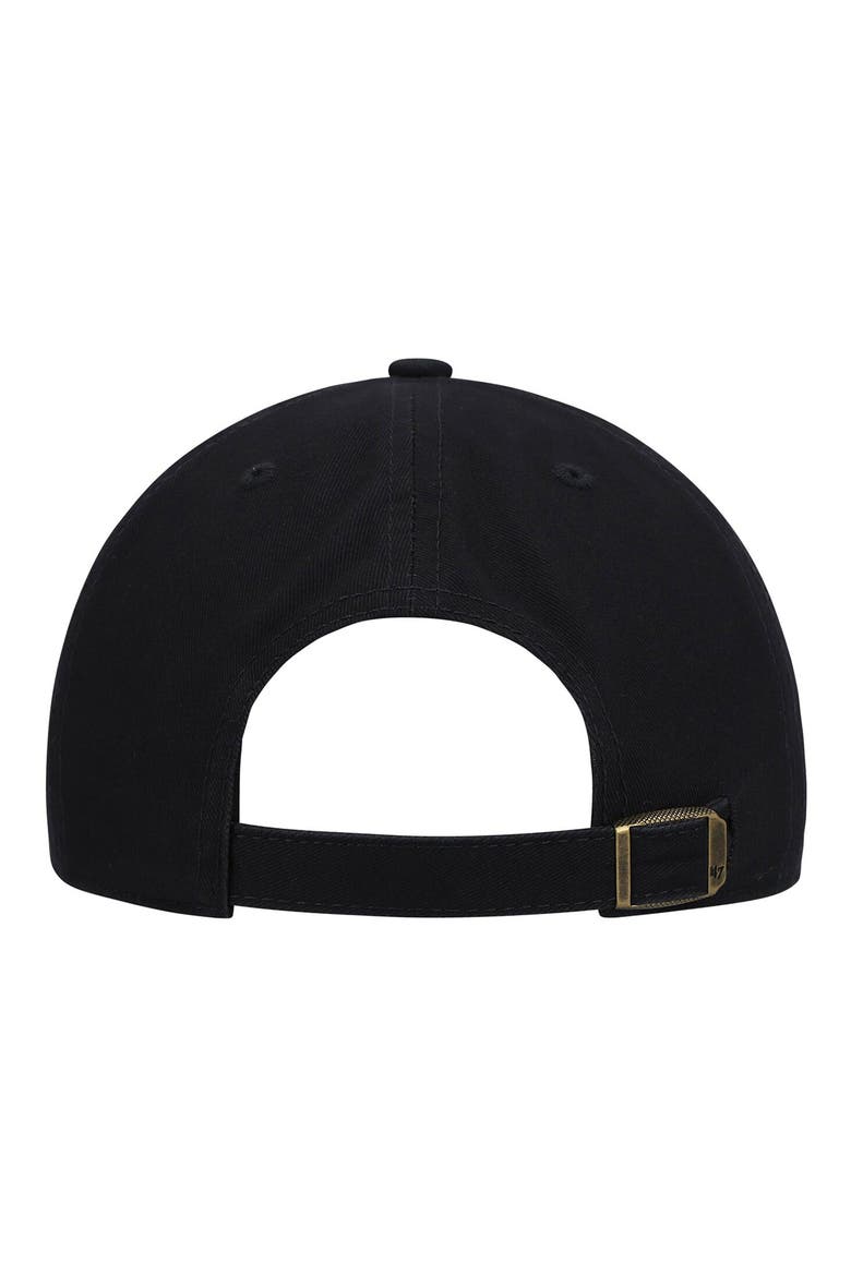 Women's '47 Navy Auburn Tigers Miata Clean Up Logo Adjustable Hat, Alternate, color, BLACK
