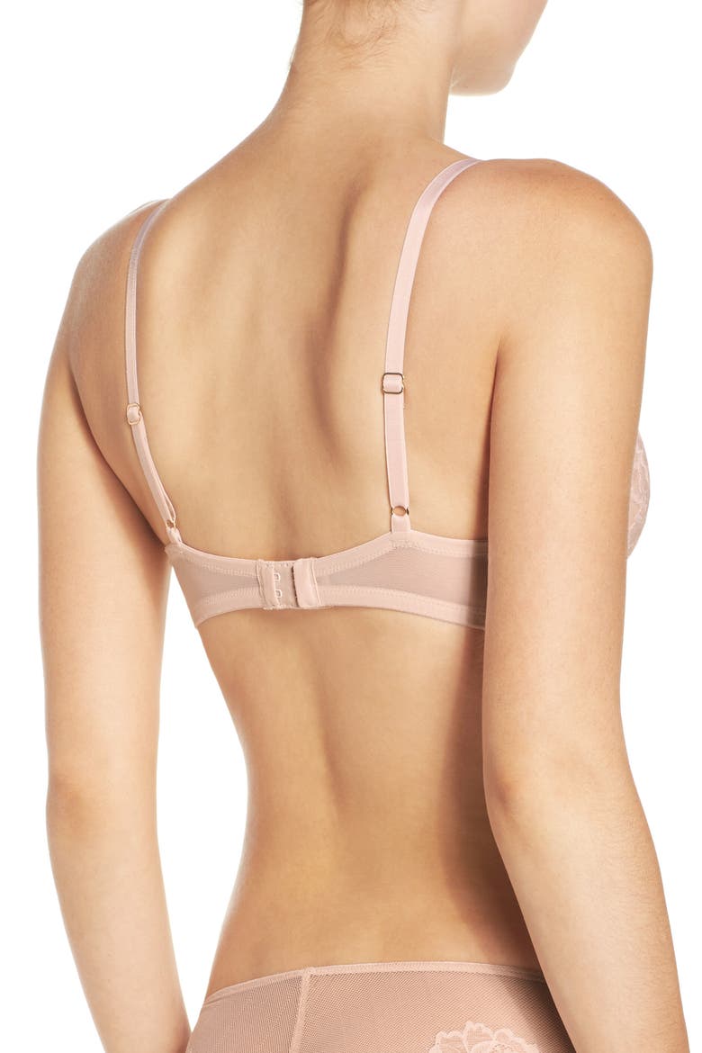 Flora Underwire Contour Bra, Alternate, color, CAMEO ROSE/ CASHMERE