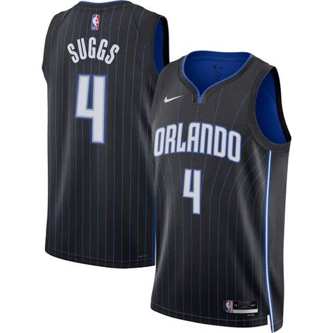 Unisex Nike Jalen Suggs Black Orlando Magic Swingman Jersey - Icon Edition