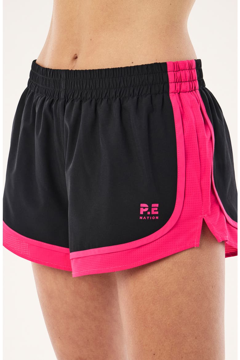 Stride Shorts, Alternate, color, BLACK/ COSMO PINK