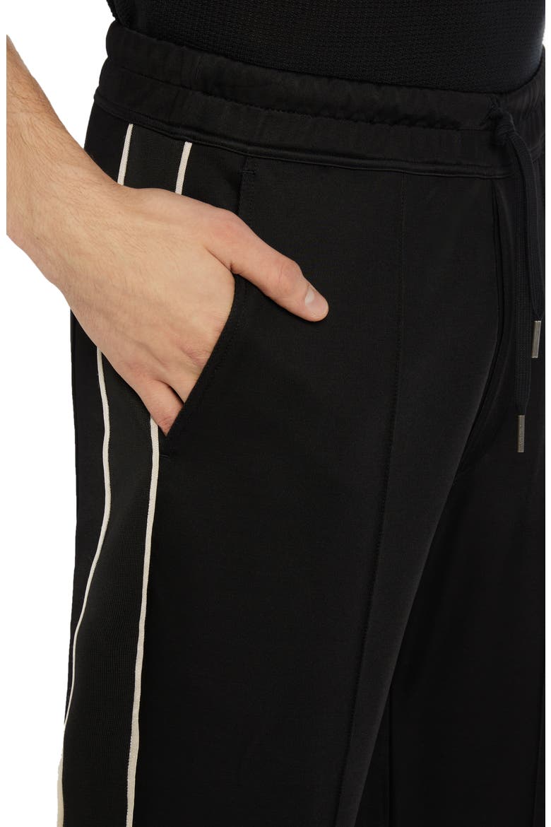 Luxury Stretch Jersey Sweatpants, Alternate, color, BLACK