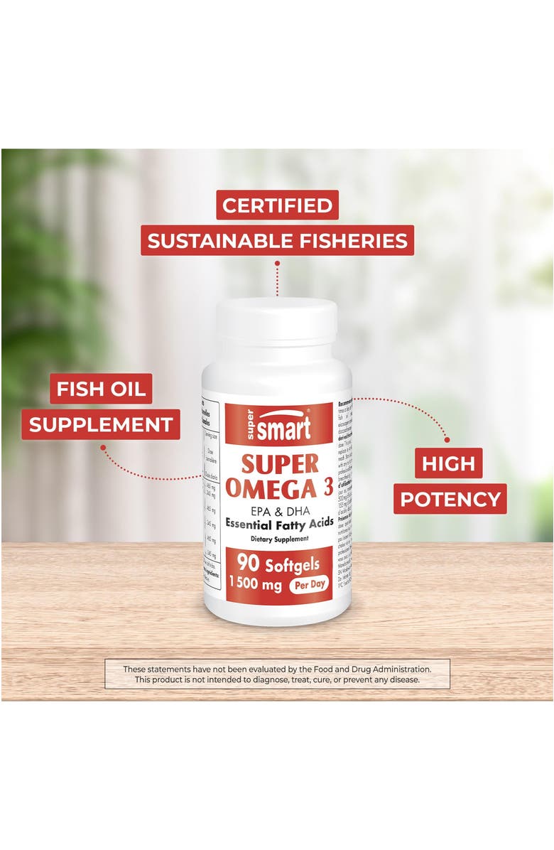 SuperSmart Super Omega 3 1500mg, Alternate, color, 