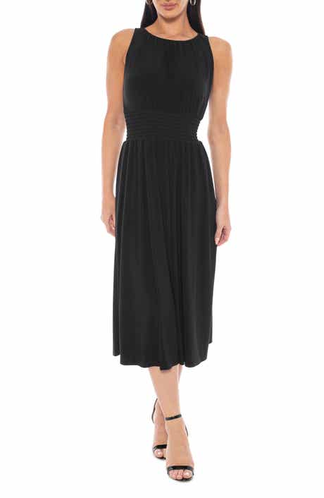 Marina Smocked Waist Jersey Dress