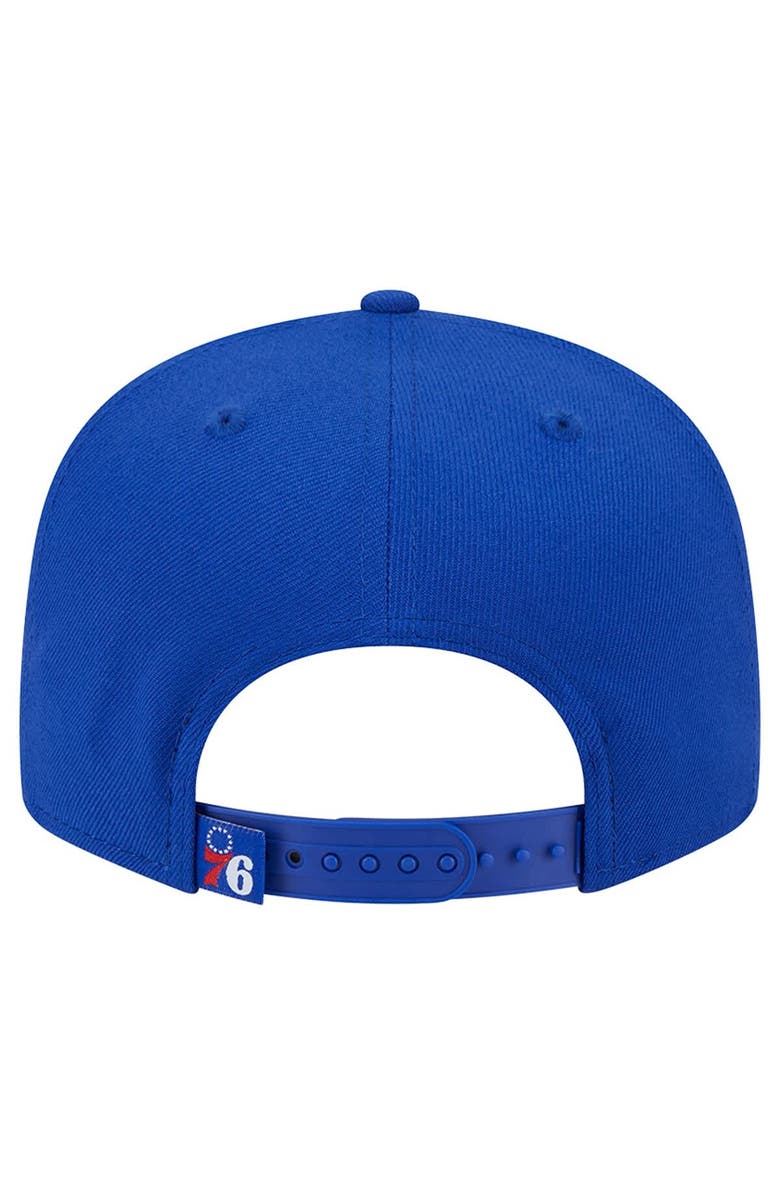 New Era Men's New Era Royal Philadelphia 76ers Sport Night Team Shadow 9FIFTY Snapback Hat, Alternate, color, Royal