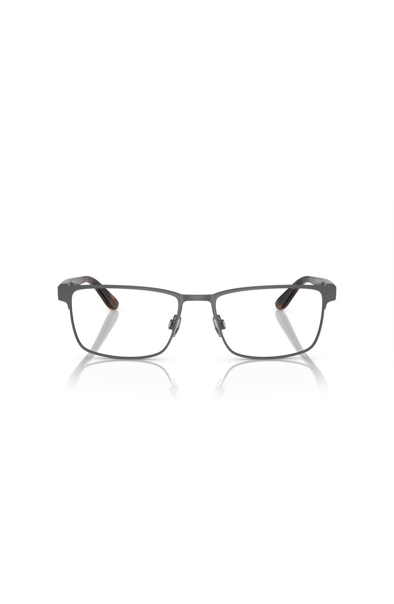 Polo Ralph Lauren 56mm Rectangle optical glasses, Alternate, color, Grey/ Tortoise