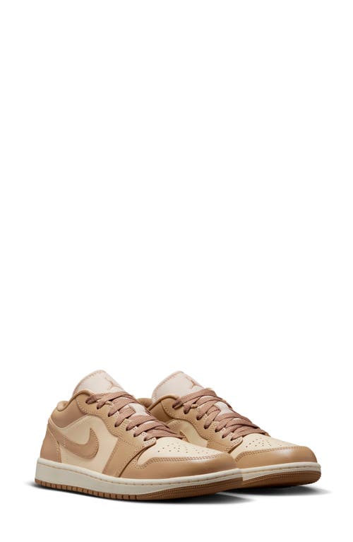 Jordan Air 1 Low Sneaker In Rattan/desert Camo/sail
