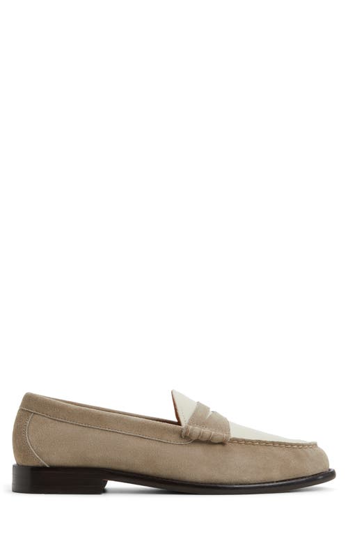 Brooks Brothers Campus Penny Loafer In Taupe
