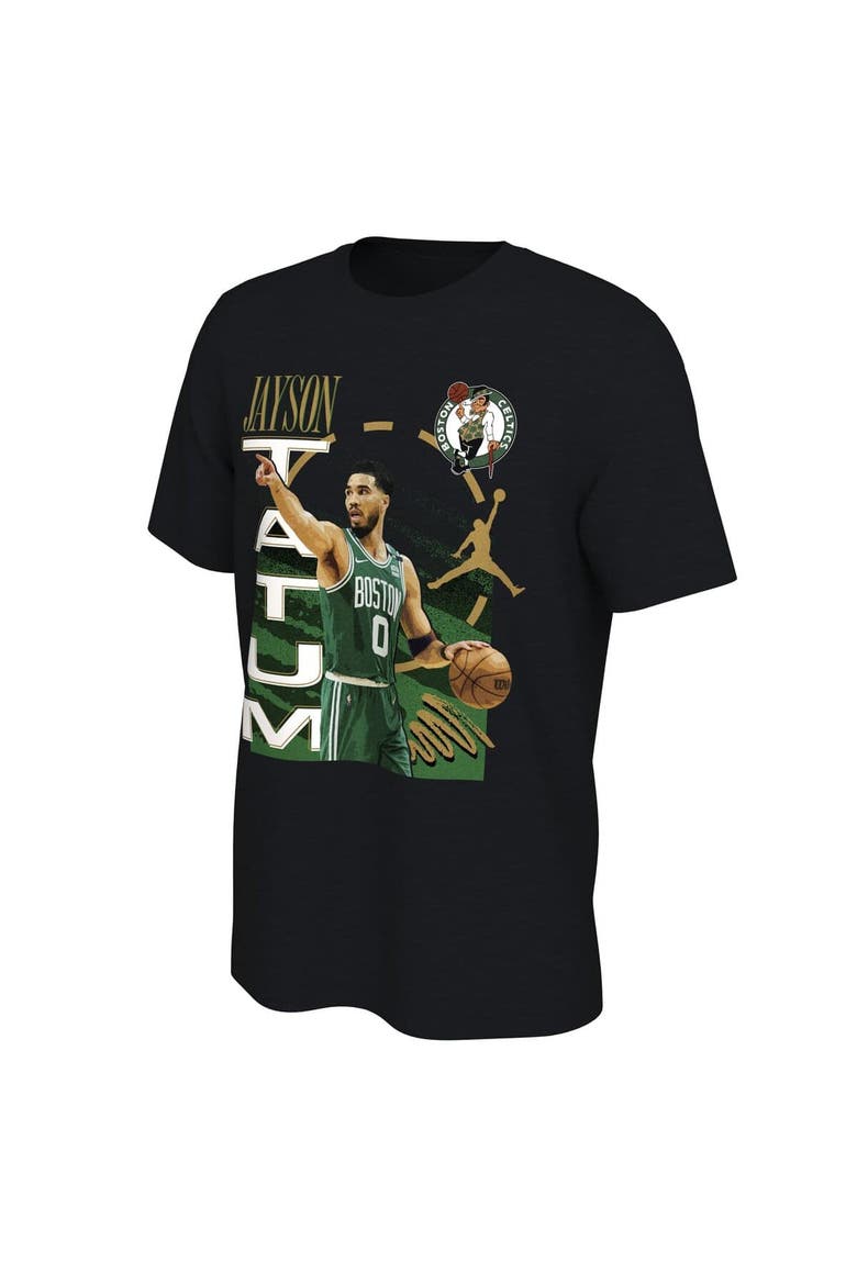 Men's Jordan Brand Jayson Tatum Black Boston Celtics Player T-Shirt, Alternate, color, Black