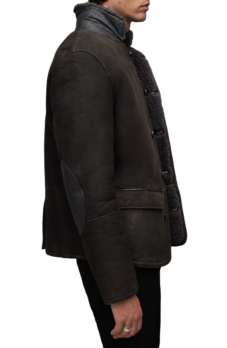 AllSaints Fenton Genuine Shearling Jacket, Alternate, color,