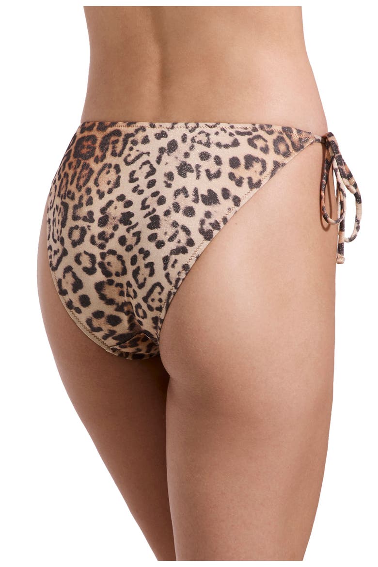 Jasper Side Tie Bikini Bottom, Alternate, color, Leopard