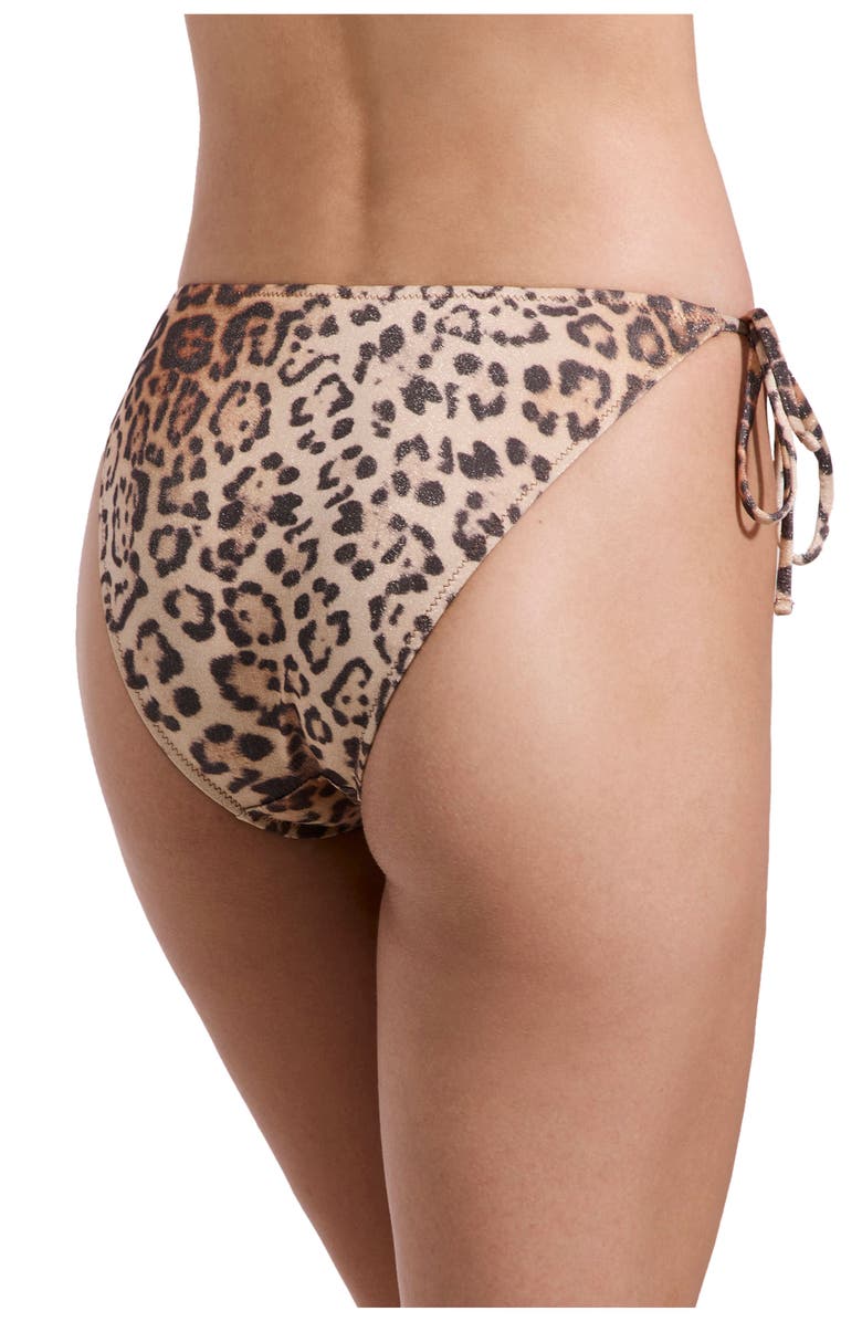 Luma Gottex Jasper Side Tie Bikini Bottom, Alternate, color, Leopard