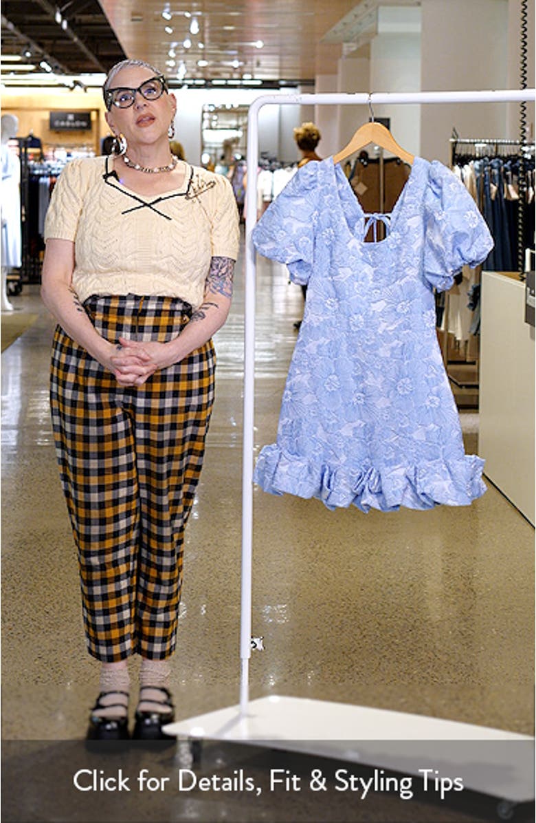 Marlin Floral Jacquard Minidress, sales video thumbnail