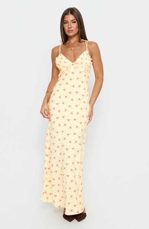 Morcar V-Neck Floral Maxi Dress