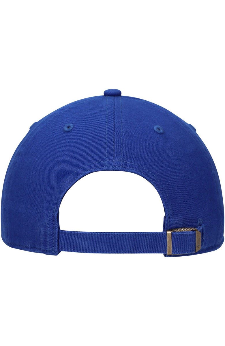'47 Men's '47 Royal Toronto Blue Jays Team Logo Cooperstown Collection Clean Up Adjustable Hat, Alternate, color, Royal