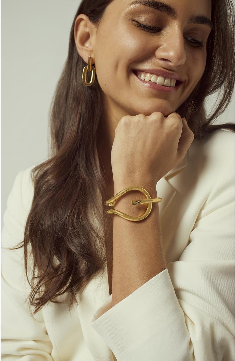 CXC Drop Bracelet, Alternate, color, Gold