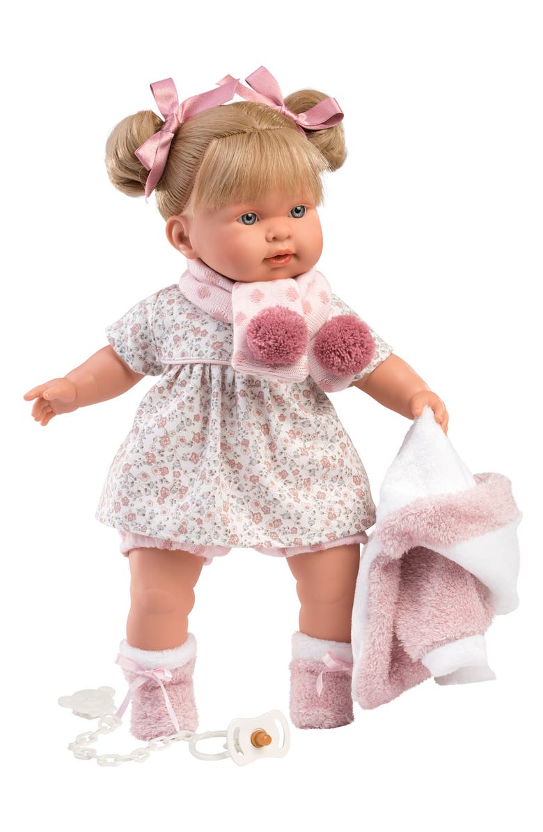 Llorens Elizabeth 16-Inch Soft Body Crying Baby Doll, Alternate, color, 