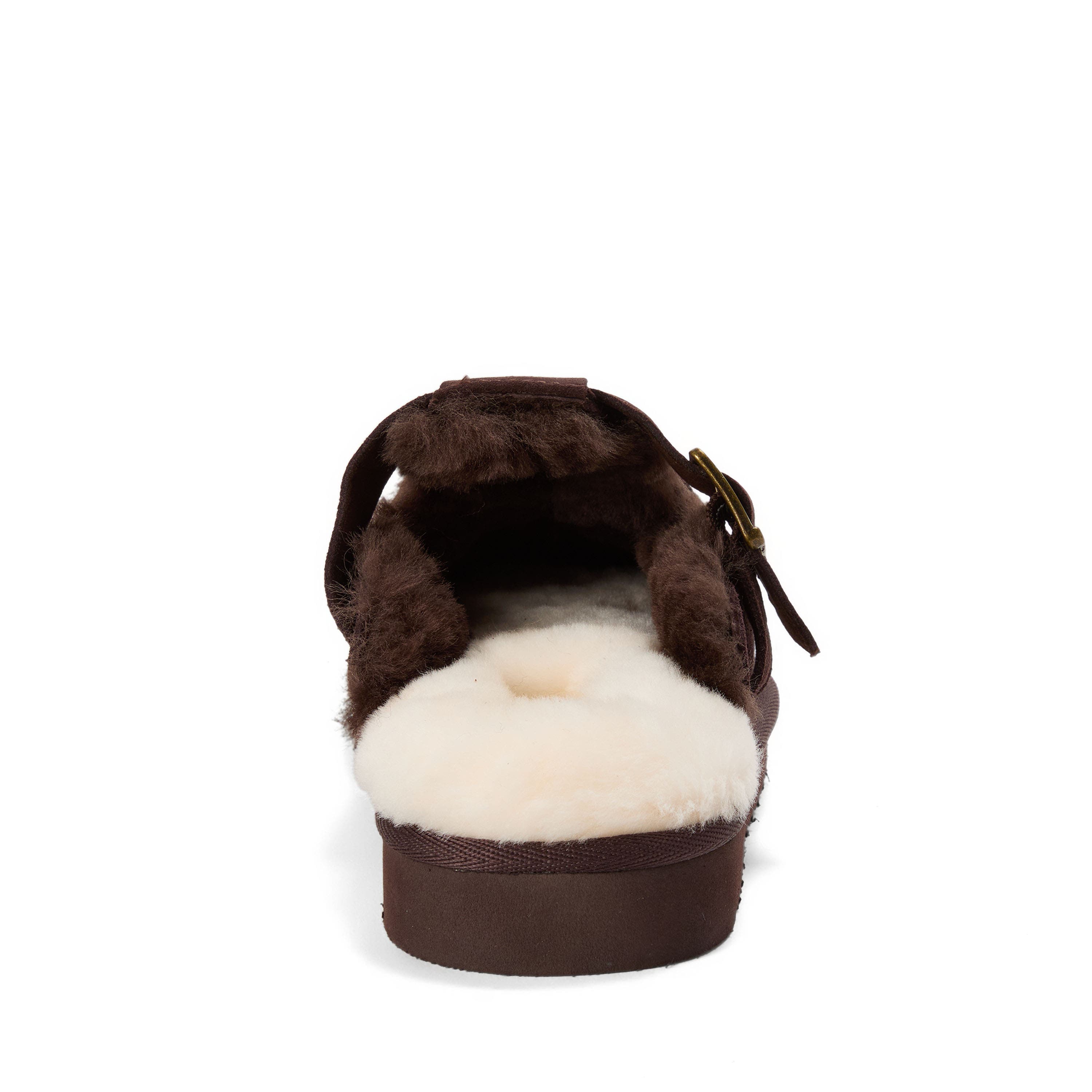 Fireside Maitland Genuine Shearling Scuff Slipper, Alternate, color, COFFEE