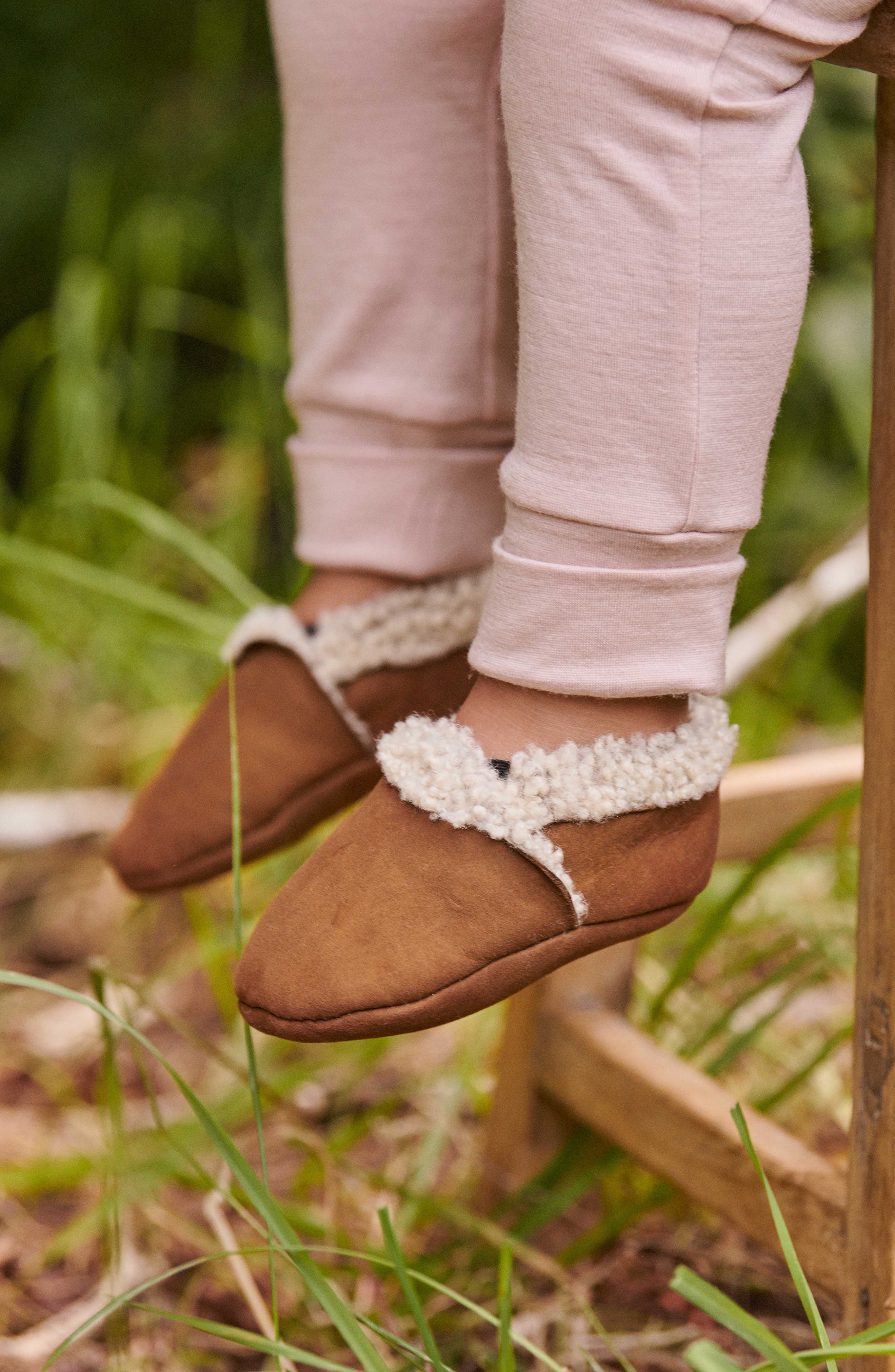 NATURE BABY Genuine Shearling Lined Bootie, Alternate, color, Cinnamon