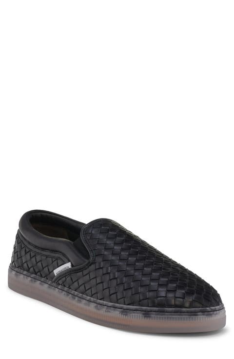Serena Woven Leather Slip-On Sneaker (Men)