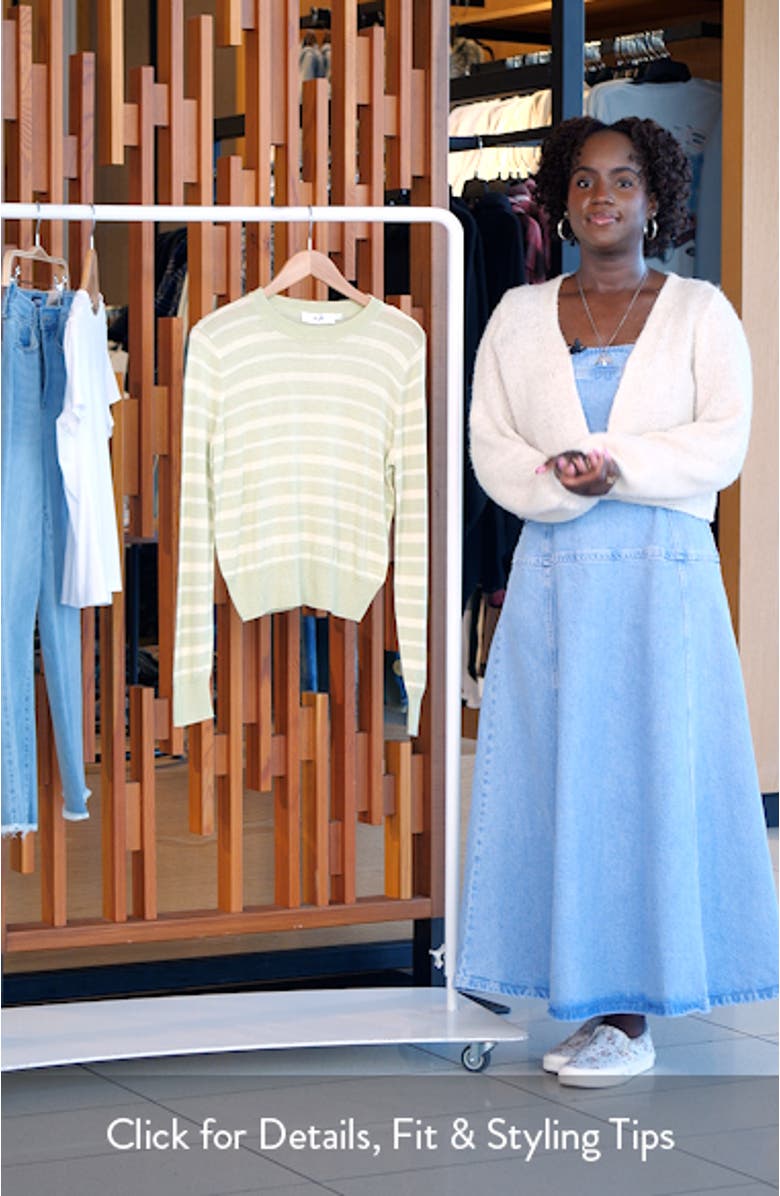 Stripe Crewneck Sweater, sales video thumbnail